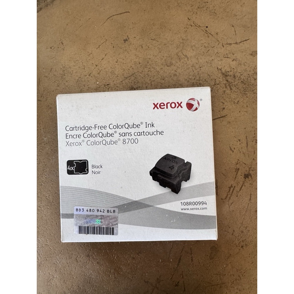 Xerox Colorqube Ink Double Pack Black Toner Oem New Original 4 8700